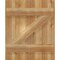 Ekena Millwork Joined Board-n-Batten Shutters w/Z-Bar, Rough Sawn Western Red Cedar, 21 1/2W x 26H, PR RBJ06Z21X026RWR - alternate 2